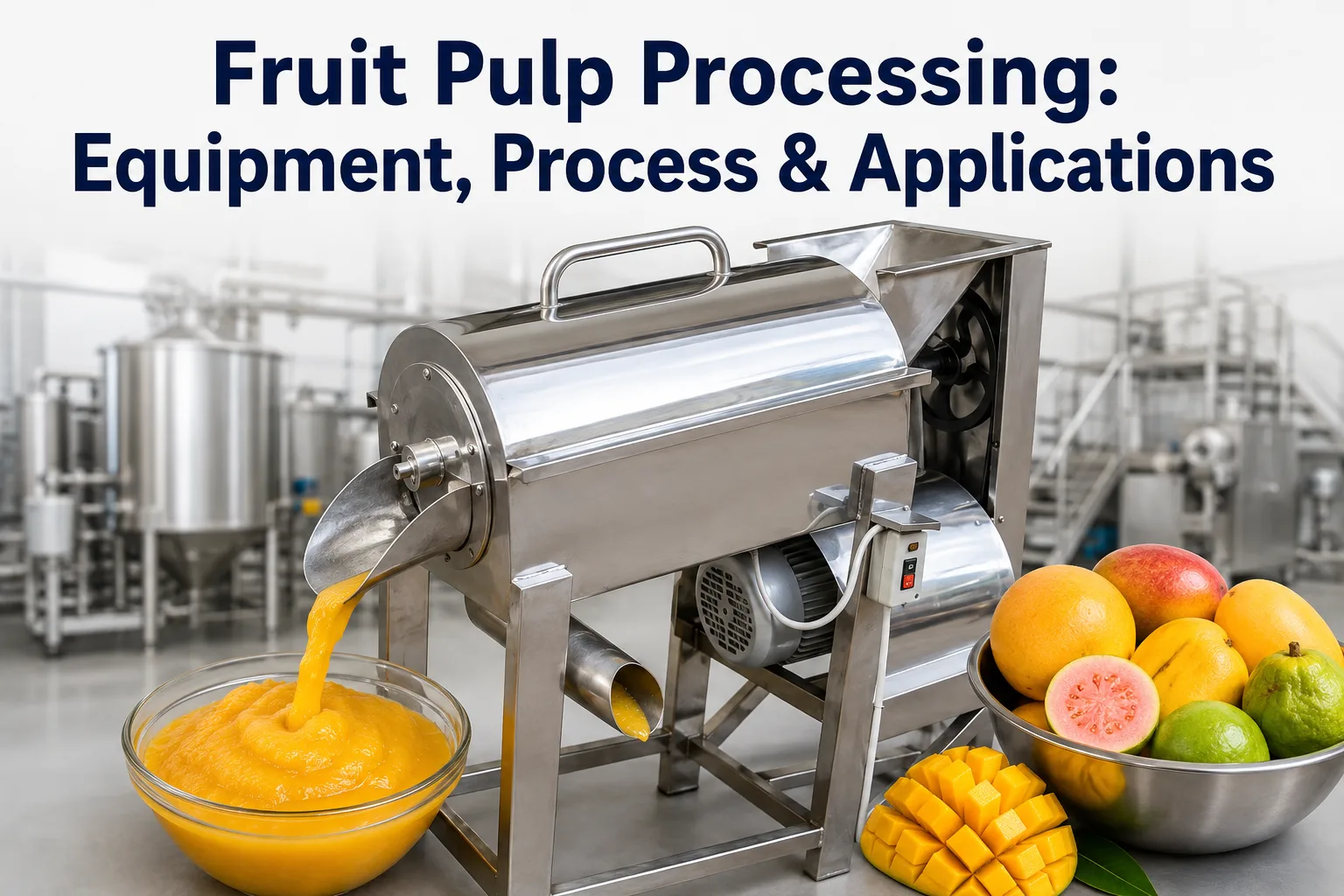 fruit pulp processing equipment