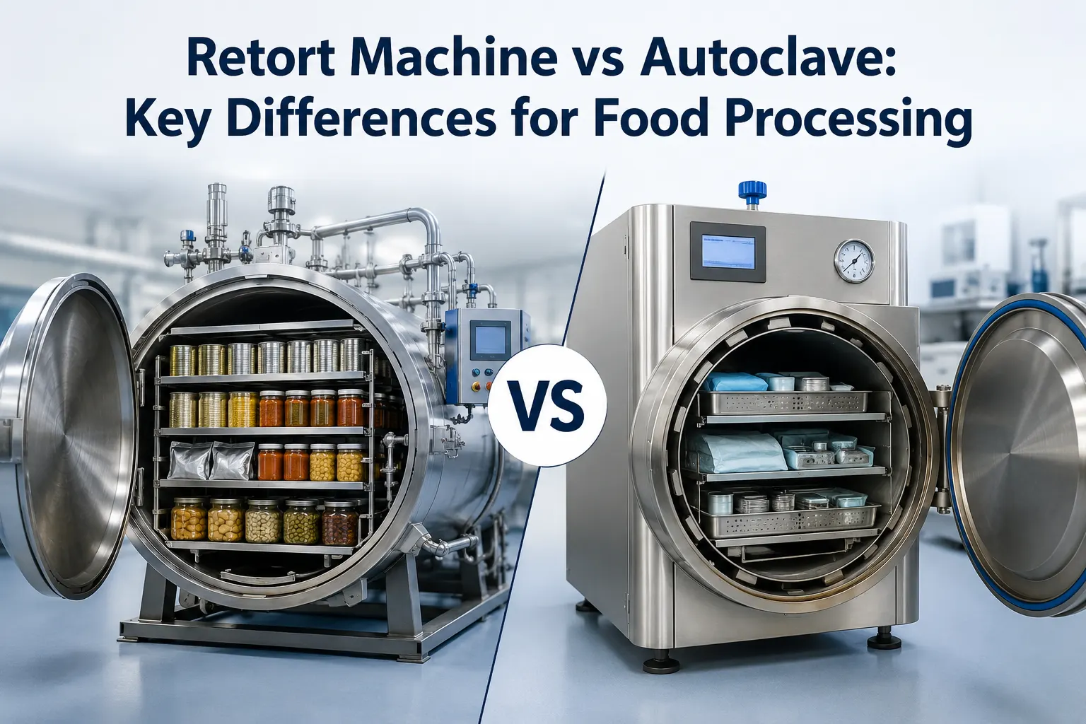 Retort Machine vs Autoclave: Key Differences