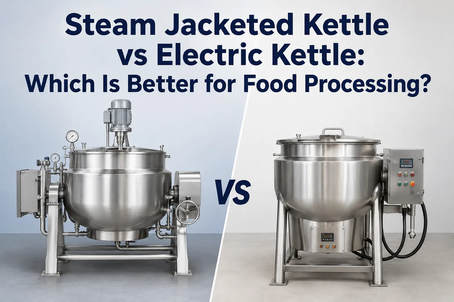 steam jacketed kettle vs electric kettle