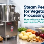 steam peeling machine for vegetable processing