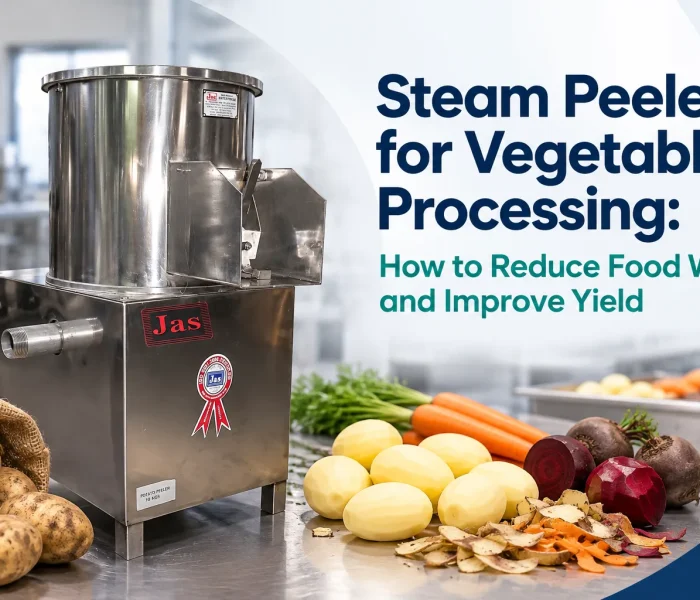 steam peeling machine for vegetable processing